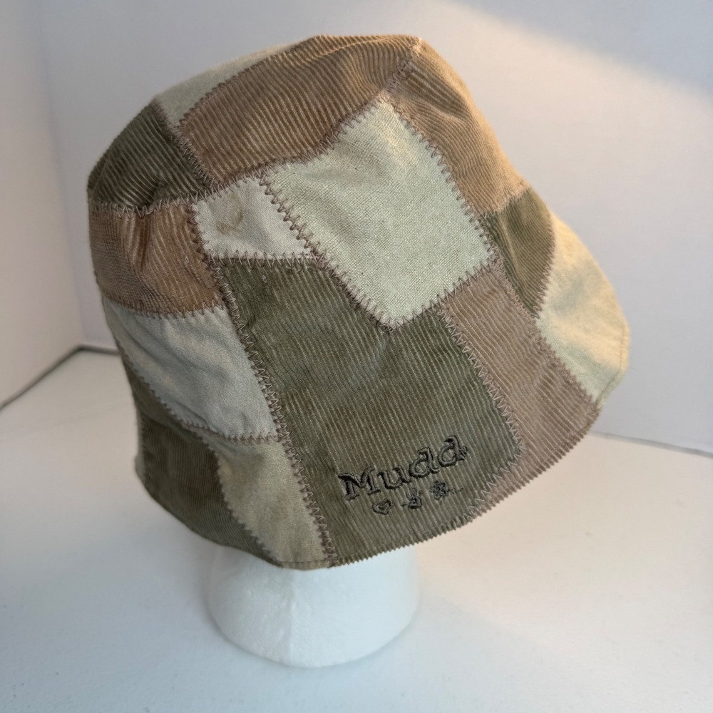 MUDD Vintage Y2K Corduroy Patchwork Bucket Hat READ